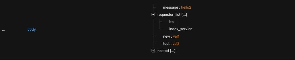 JSON Data in log body