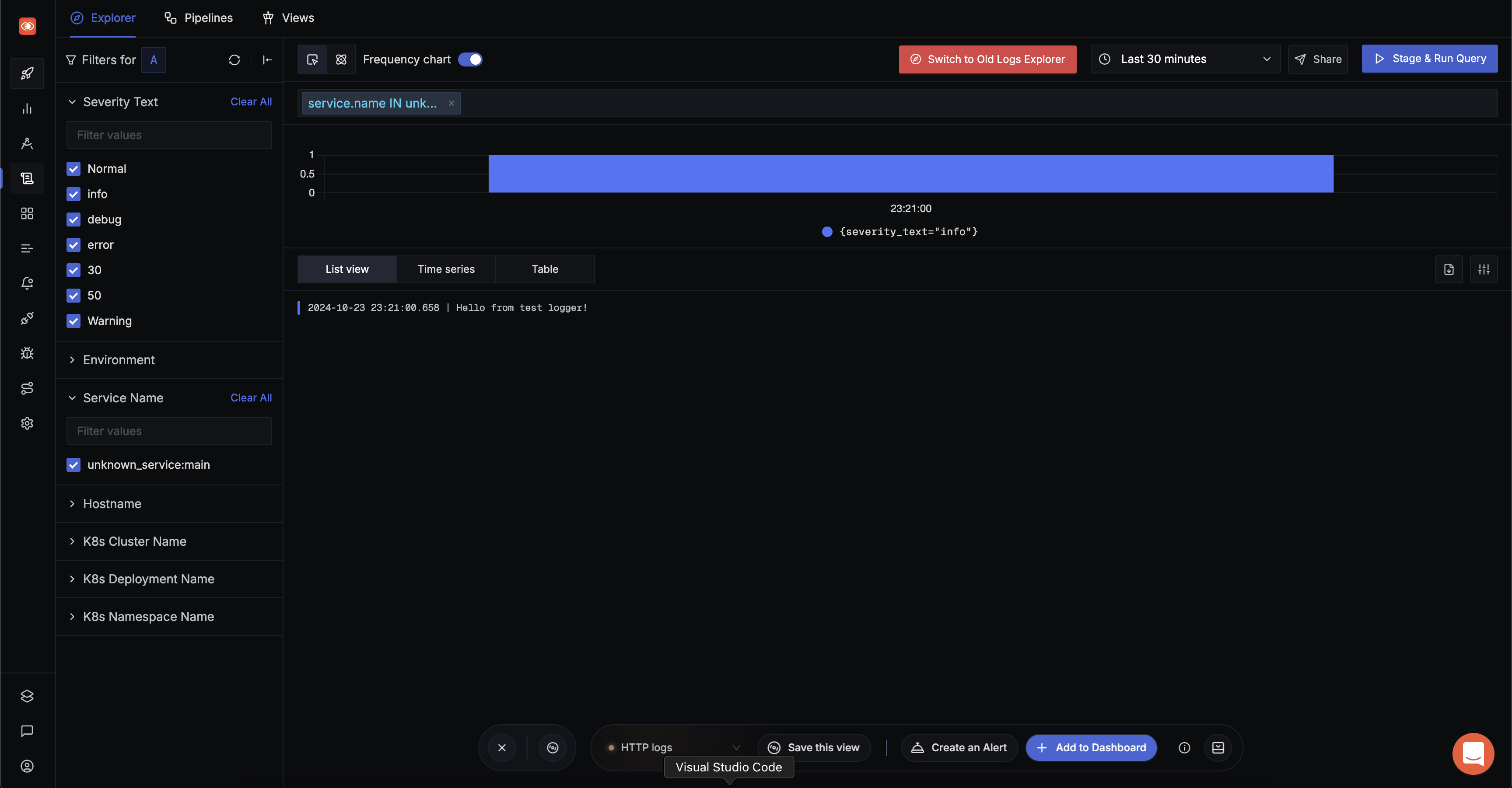Send Zap logs to Signoz